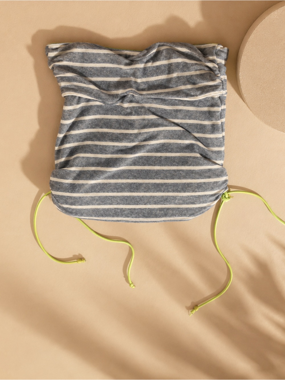 Jantzen Kids Gray Stripe Tankini Swim Top | Size 10